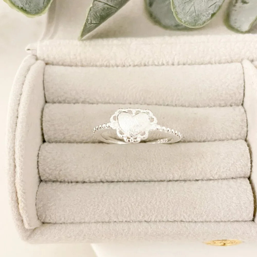 925 Sterling Silver Lace Ring Dainty Ring Band Delicate Ring Lacey Ring